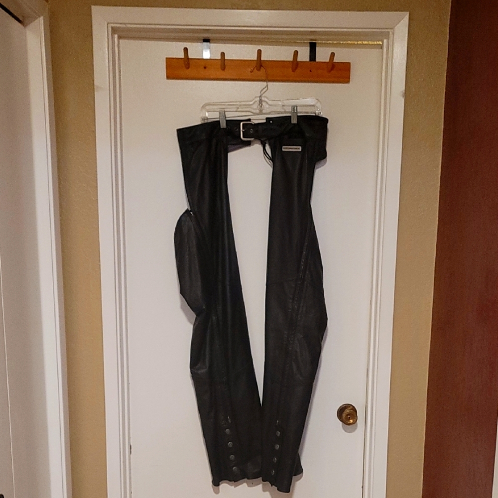 Black Leather Chaps